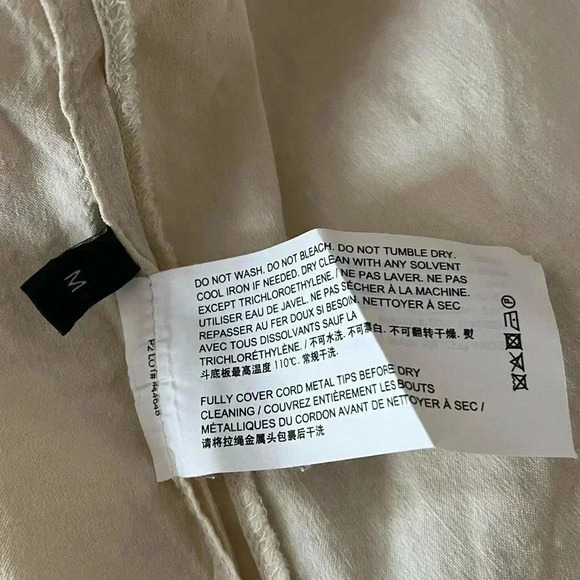 Theory Womens Utility Anorak Jacket in Good Linen Size M - Picture 8 of 8